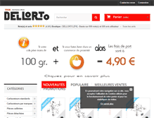 Tablet Screenshot of dellorto.fr